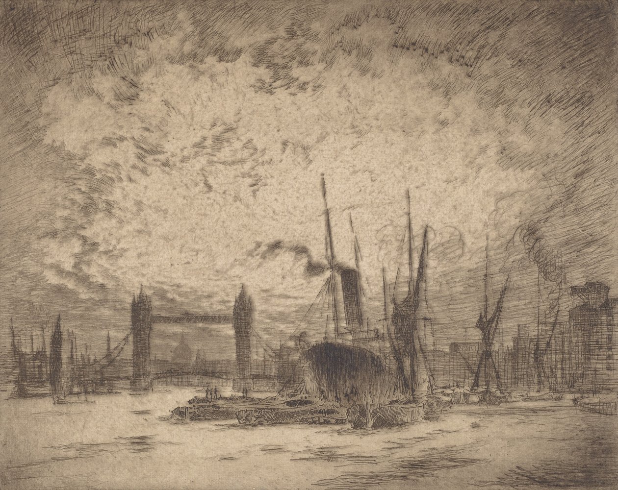 جسر البرج ، مساء ، 1905. بواسطة جوزيف بينيل