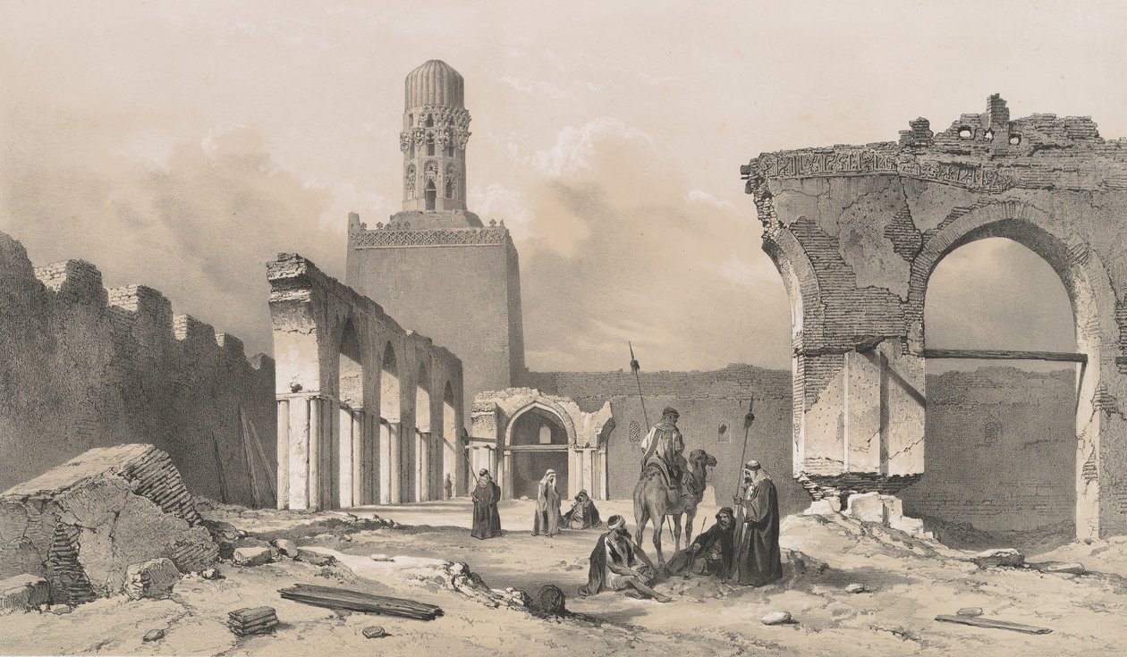 14. مسجد الحاكم بالقاهرة 1843. بواسطة جوزيف فيليبرت جيرولت دي برانجي