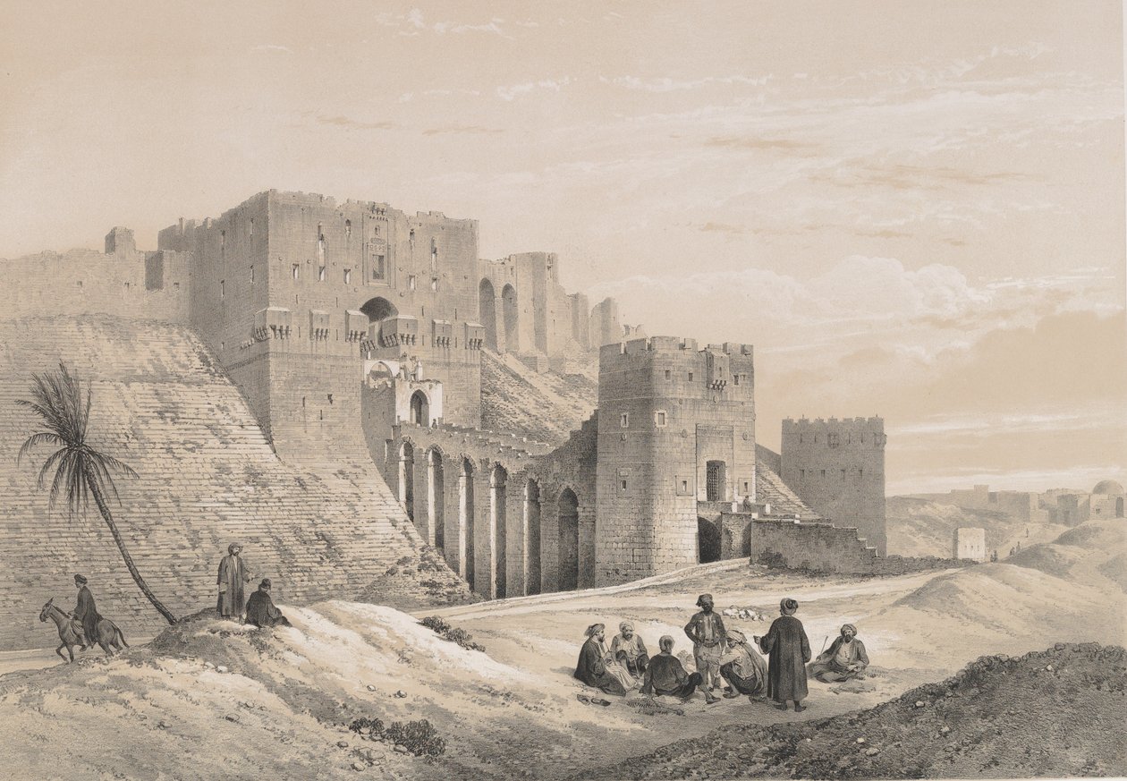 48. قلعة حلب 1843. بواسطة جوزيف فيليبرت جيرولت دي برانجي