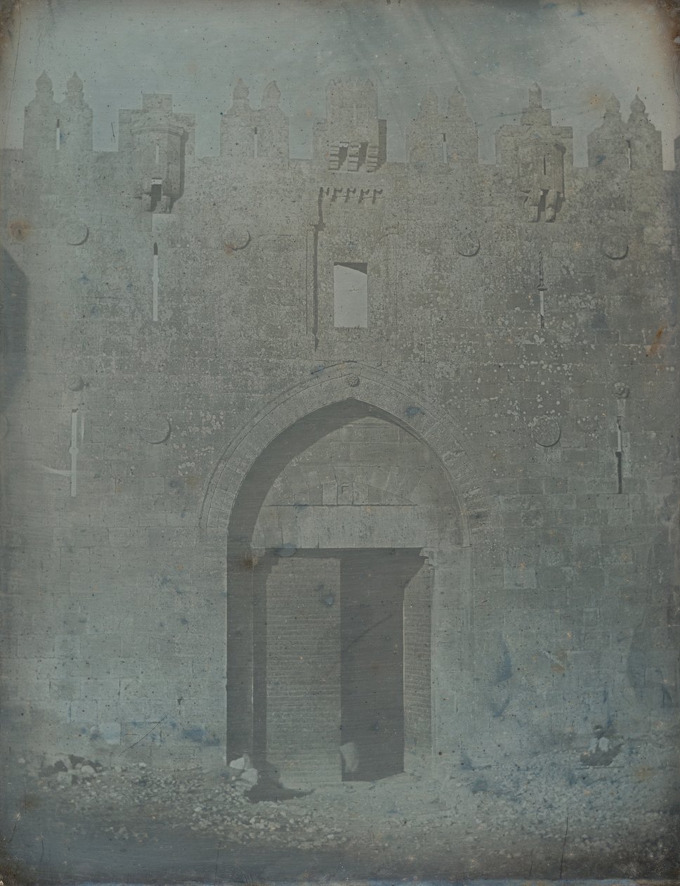 باب العامود ، القدس ، 1842-44. بواسطة جوزيف فيليبرت جيرولت دي برانجي