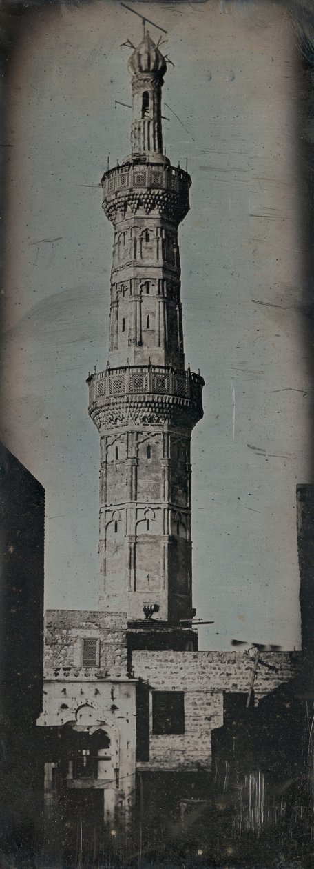 المئذنة الكبرى بالإسكندرية 1842. بواسطة جوزيف فيليبرت جيرولت دي برانجي