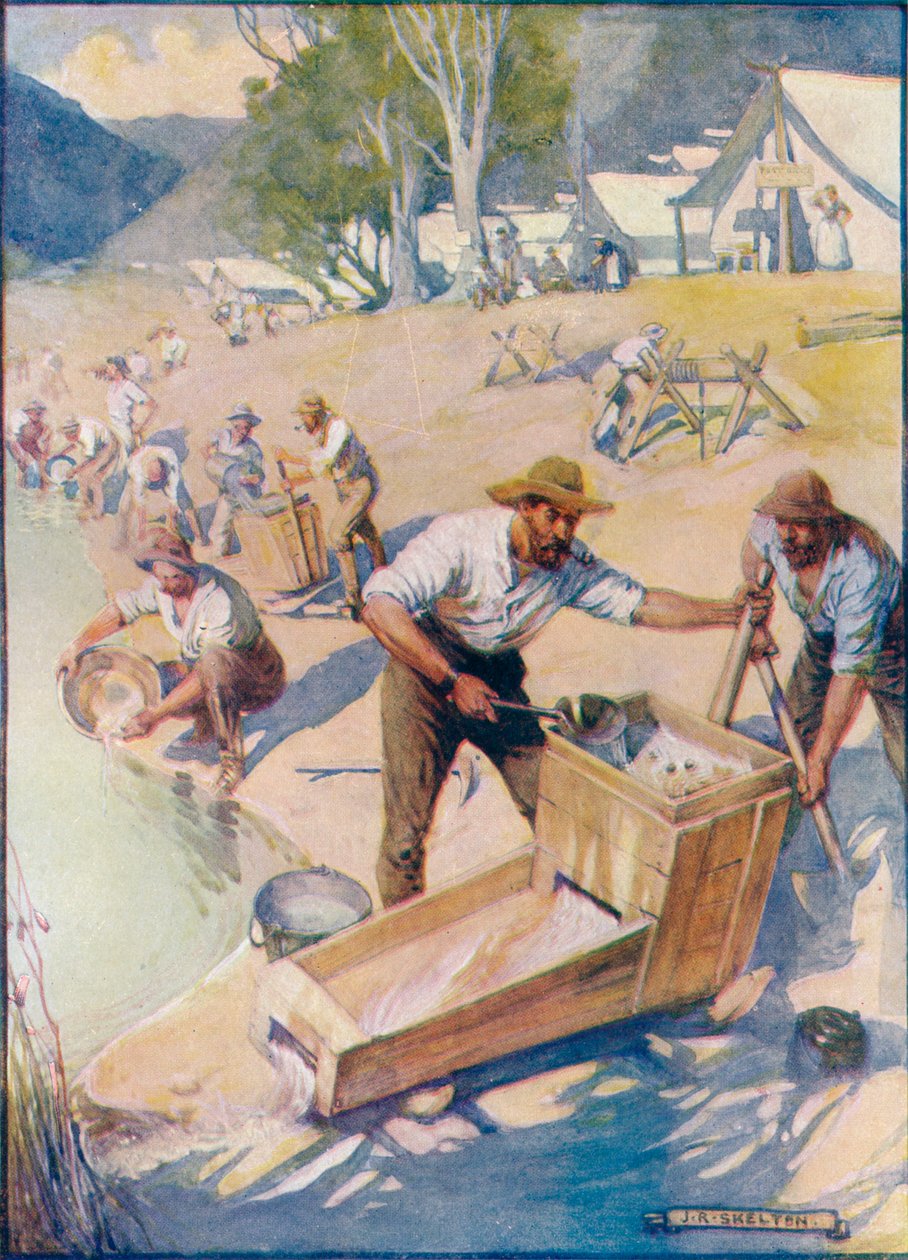 طوال اليوم سمع صوت الانتقاء وعلع المهد ، c1908 ، c1920. بواسطة جوزيف راتكليف سكيلتون
