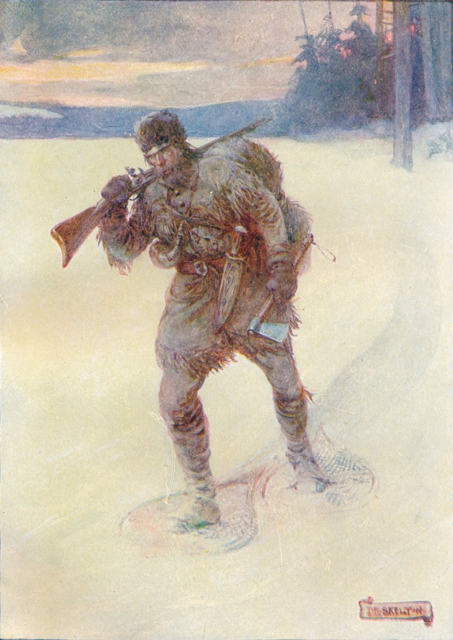 وحده عبر الثلج غير المتتبع ، c1908 ، c1920 بواسطة جوزيف راتكليف سكيلتون