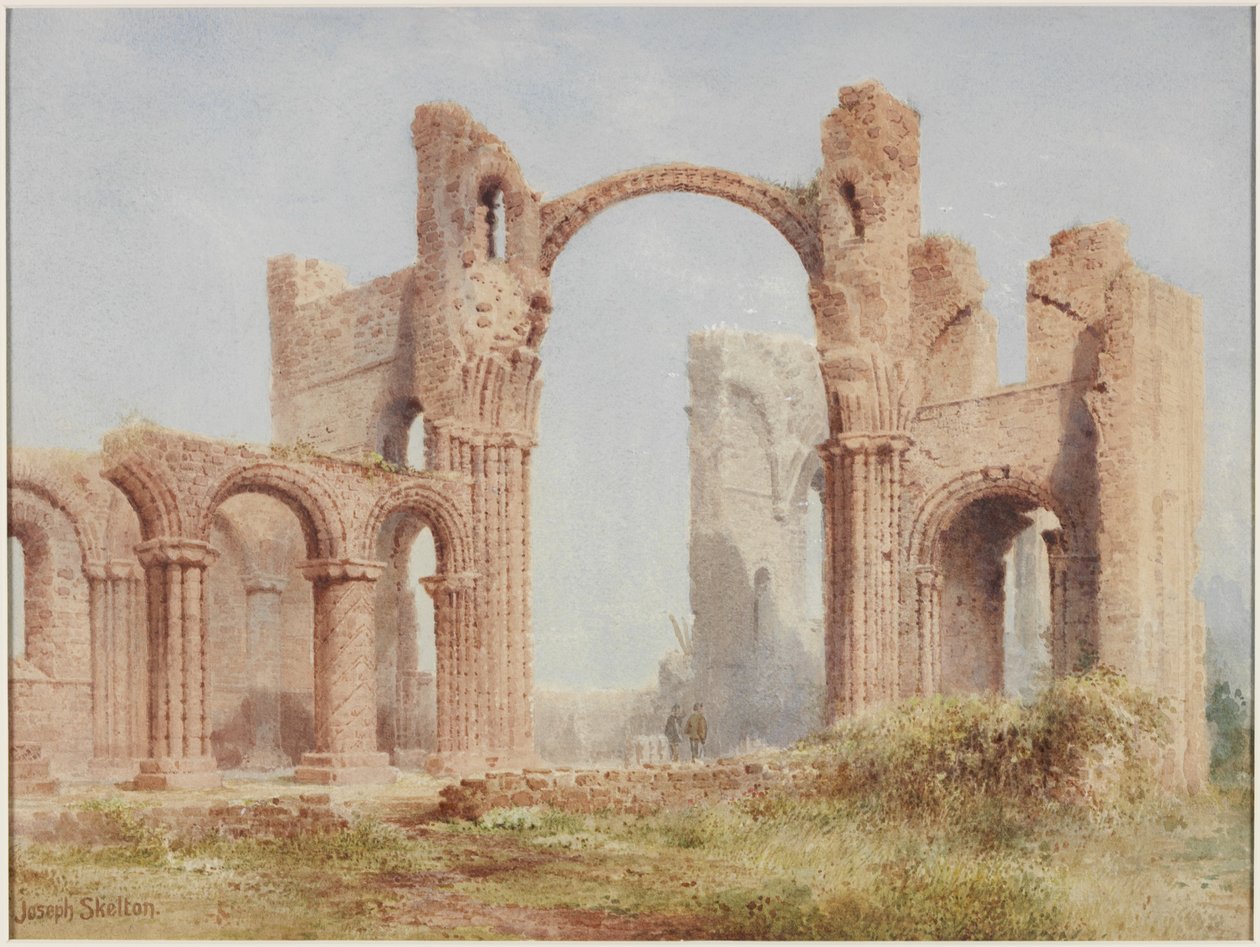 Lindisfarne Priory Ruins (ألوان مائية وألوان الجسم وقلم رصاص على ورق) بواسطة جوزيف راتكليف سكيلتون