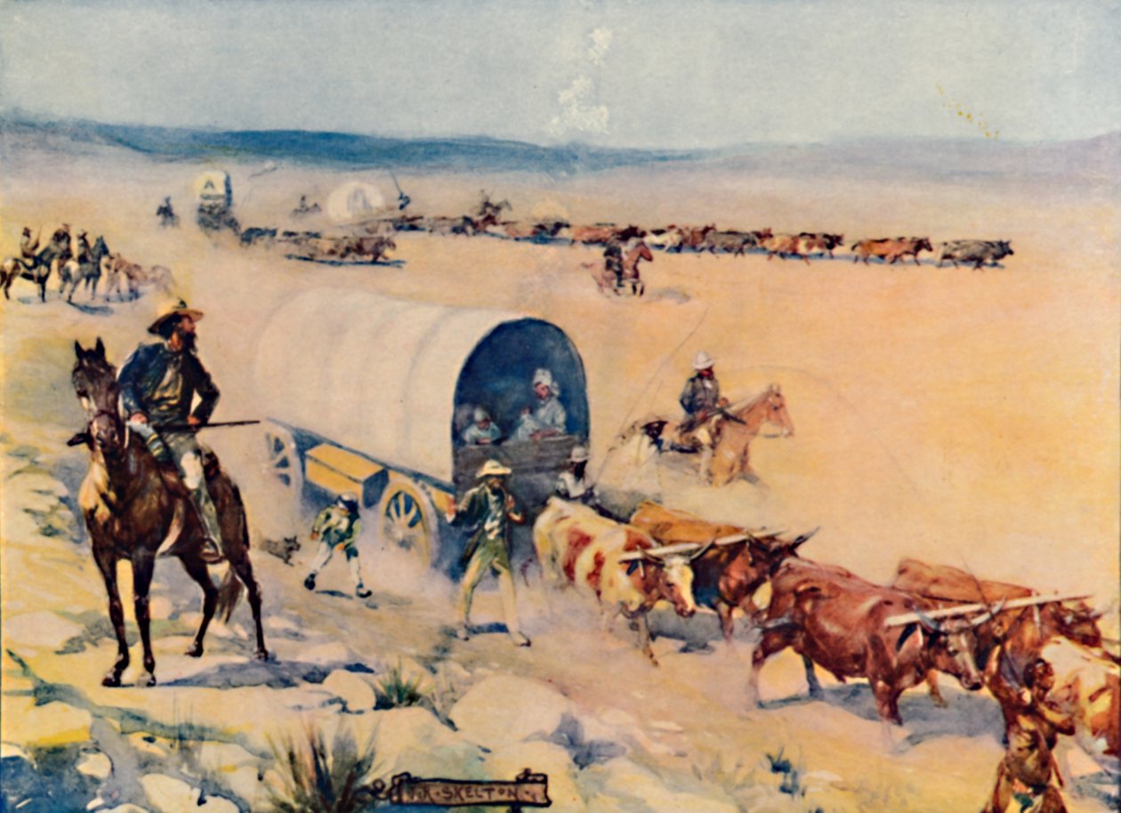The Voor-Trekkers ، 1909 بواسطة جوزيف راتكليف سكيلتون