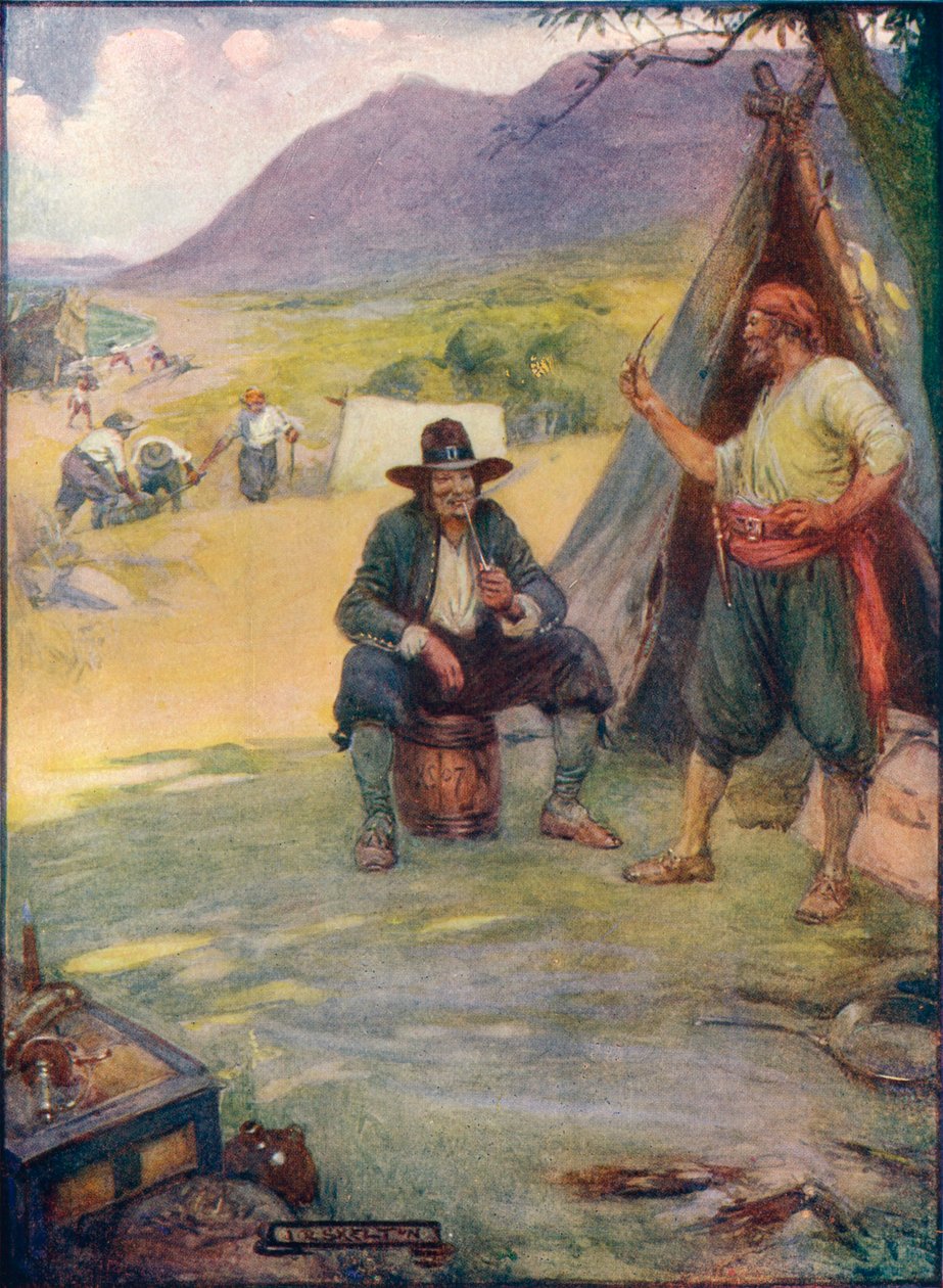 حيث الآن تقف مدينة كيب تاون العظيمة ، أقاموا الخيام والأكواخ ، c1908 ، c1920. بواسطة جوزيف راتكليف سكيلتون