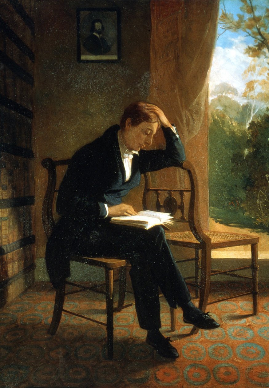 جون كيتس. شاعر إنجليزي (1795-1821). اللوحة من قبل جوزيف سيفيرن معرض الصور الوطني بلندن بواسطة جوزيف سيفيرن