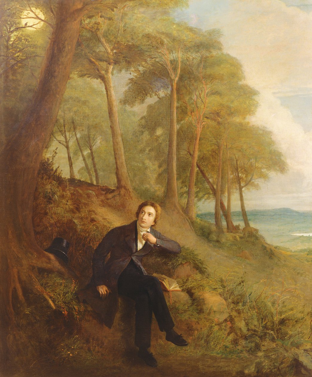 Keats الاستماع إلى العندليب في هامبستيد هيث ، 1845 (انظر أيضًا 145175) بواسطة جوزيف سيفيرن