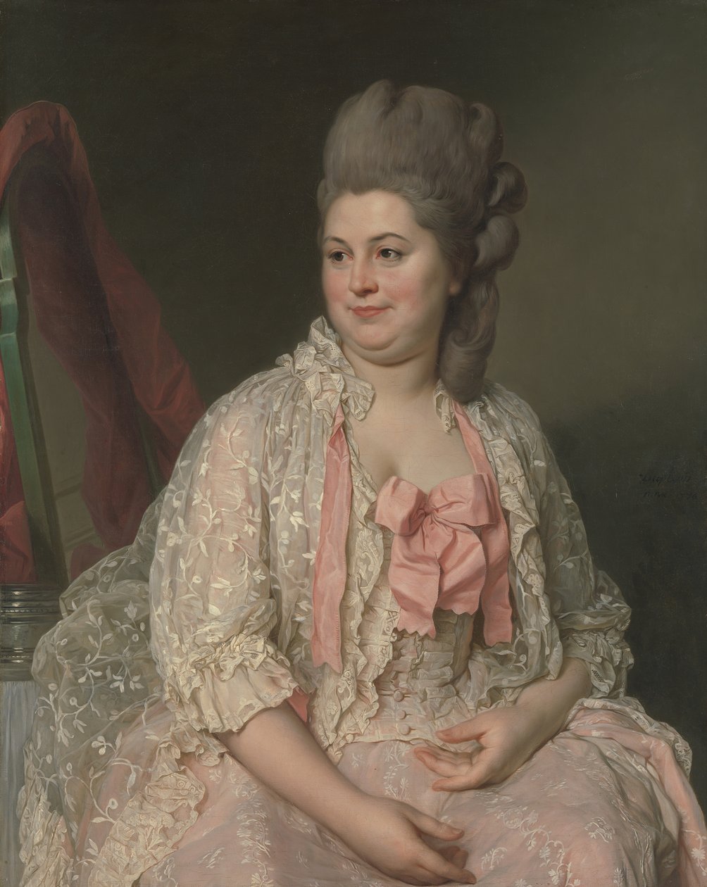 Madame de Saint-Morys Eléonore Elisabeth Angélique de Beauterne، 1742-1824، 1776. بواسطة جوزيف سيفريد دوبليسيس