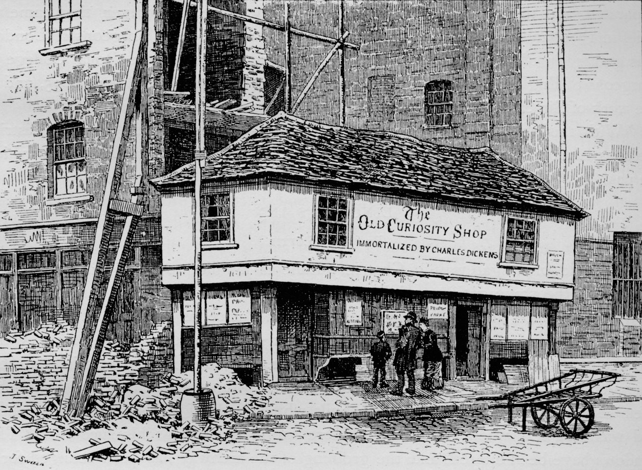 The Old Curiosity Shop بالقرب من Lincolns Inn Fields ، لندن ، c1860 1911 بواسطة جوزيف سوين