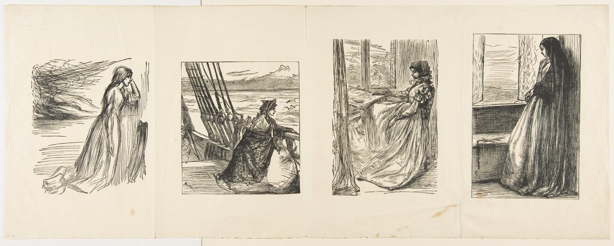 صندوق الإغاثة في لانكشاير ، ابنة الرائد ، الصباح قبل مذبحة القديس ... ، 1862 بواسطة جوزيف سوين