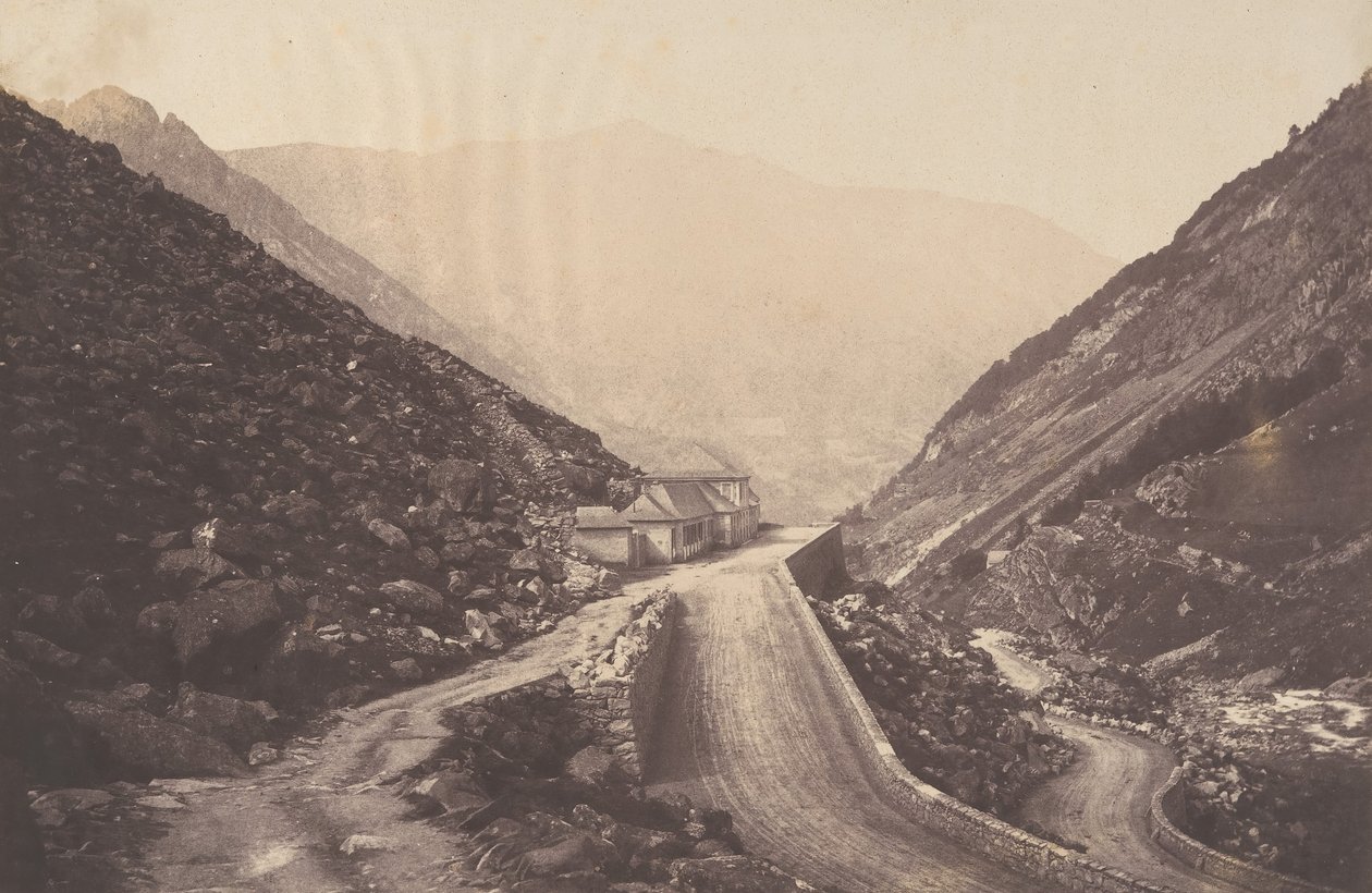 حمامات Raillière في Cauterets ، 1853. بواسطة جوزيف فيجييه