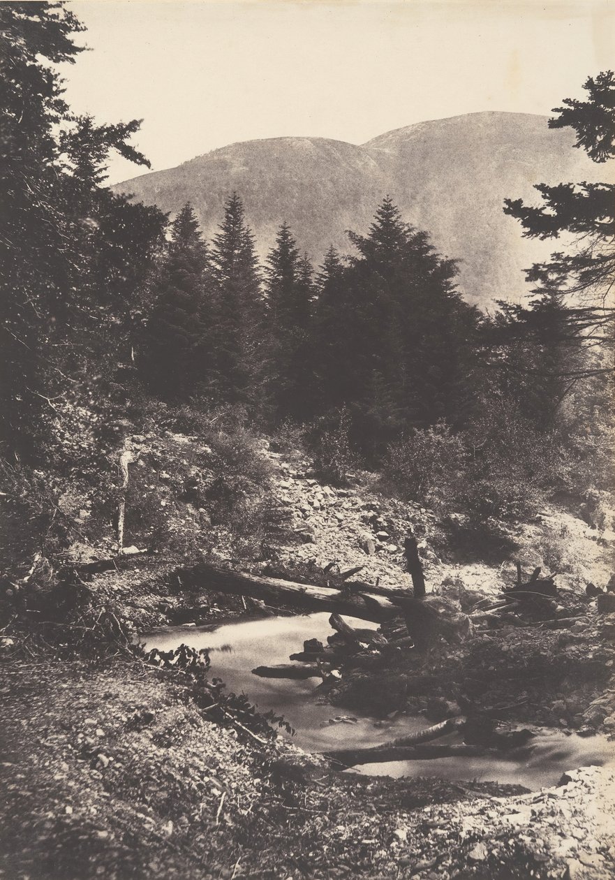 سيل شلال Demoiselles ، Bagnères de Luchon. ، 1853. بواسطة جوزيف فيجييه