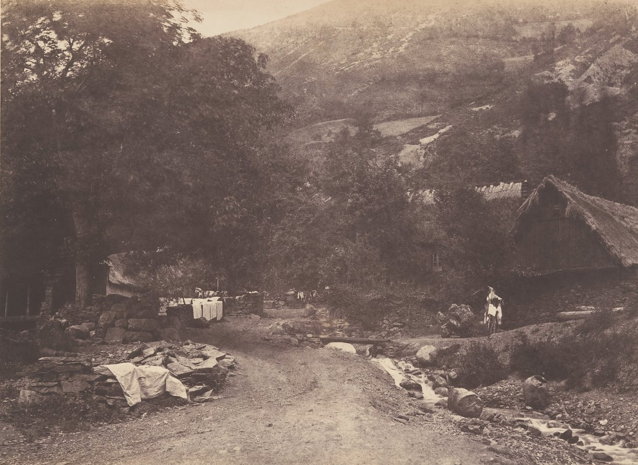 قرية مونتوبانت مأخوذة من لوشون ، 1853. بواسطة جوزيف فيجييه