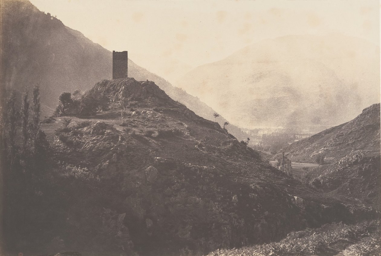 منظر لوادي Luchon مأخوذ من برج Castelvieilh ، 1853. بواسطة جوزيف فيجييه