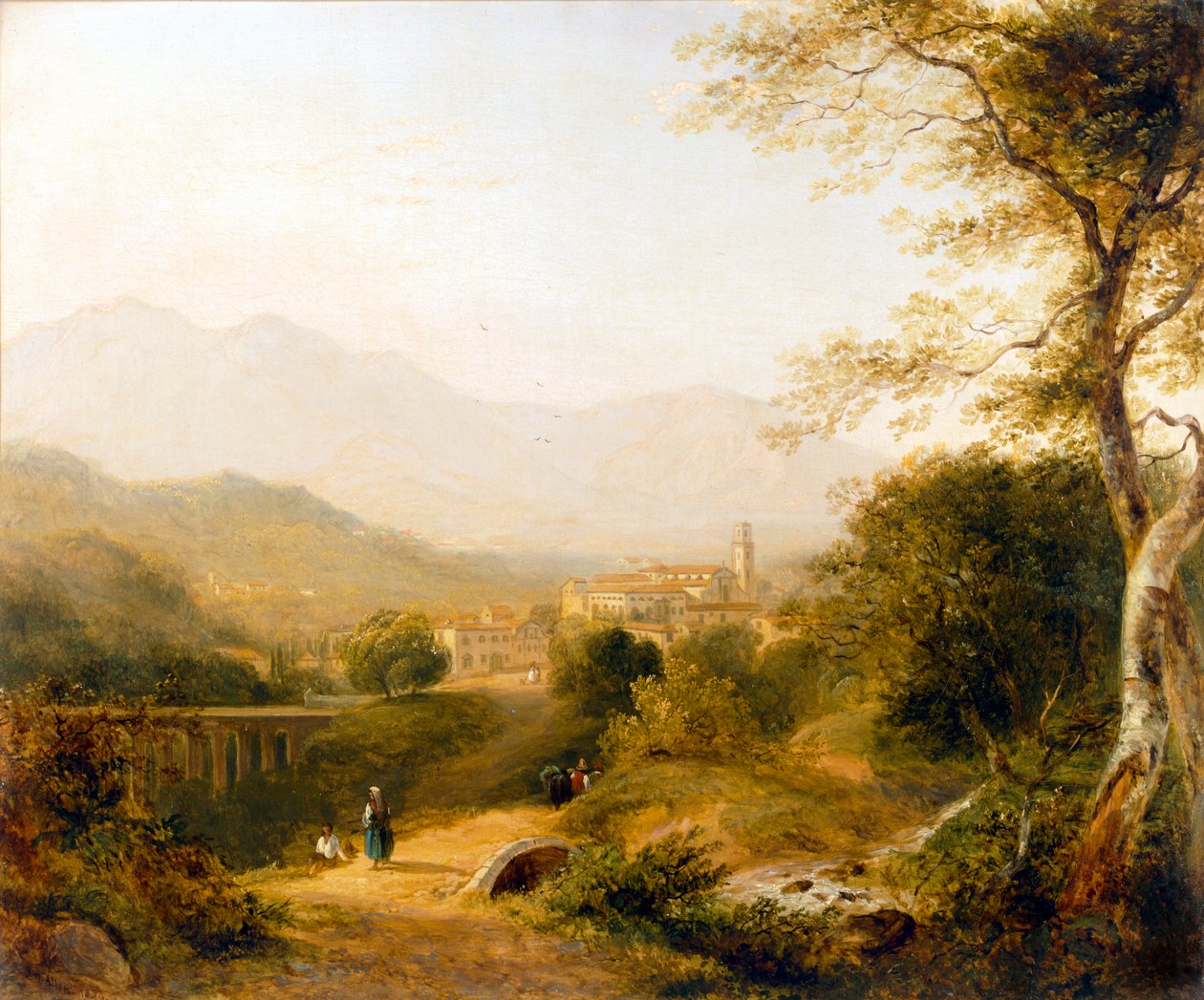 المناظر الطبيعية الإيطالية ، 1839. بواسطة جوزيف ويليام ألين