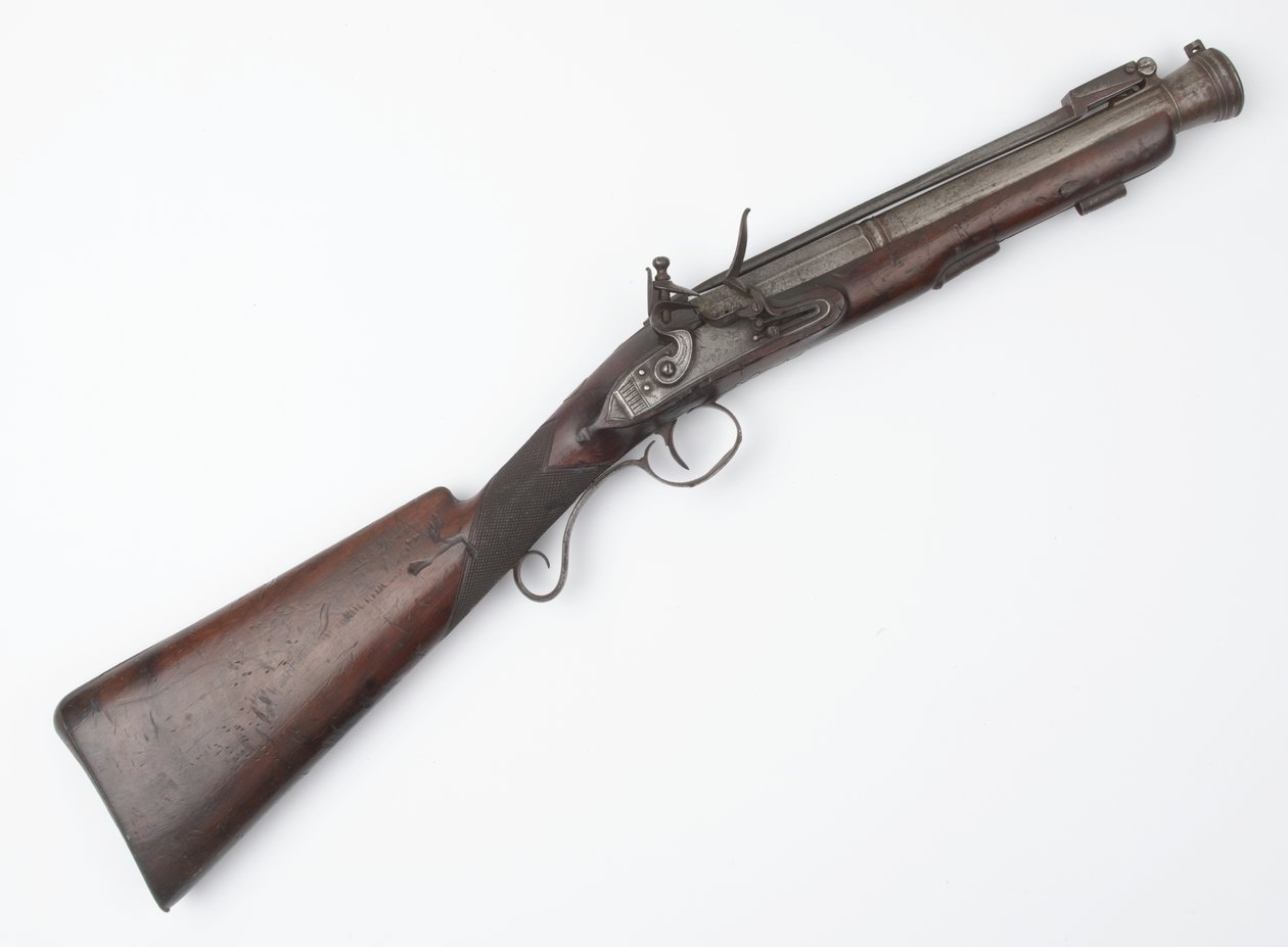 Blunderbuss مع حربة الربيع تم إصدارها للمتطوعين الأيرلنديين ، cc 1815 (blunderbuss ، flintlock) بواسطة جوزيف وود
