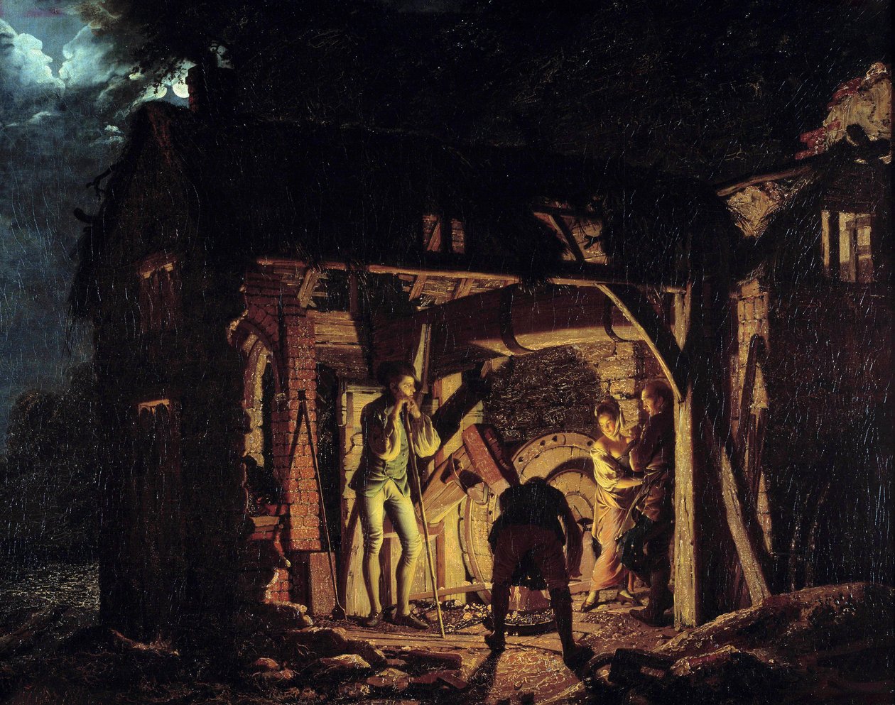 لوحة في القرن الثامن عشر رسمها جوزيف رايت ديربي (1734-1797) 1773 سانت بطرسبرغ ، متحف هيرميتاج بواسطة جوزيف رايت من ديربي