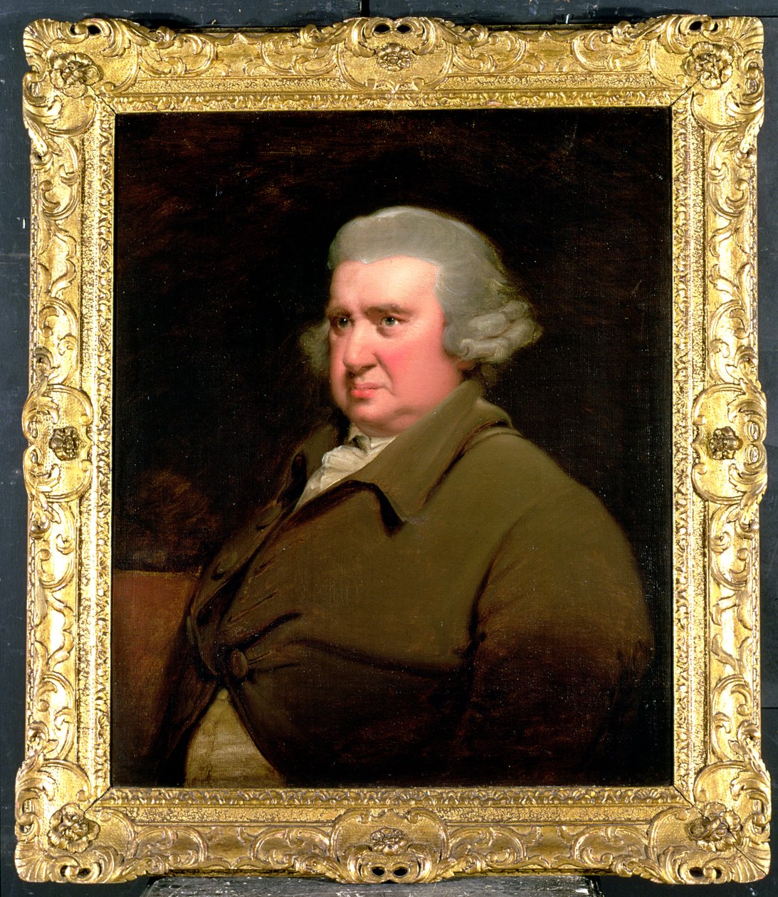 صورة للدكتور إيراسموس داروين ، (1731-1802) عالم ومخترع وشاعر ، جد تشارلز داروين ، 1792-93 (انظر أيضًا 5516) بواسطة جوزيف رايت من ديربي