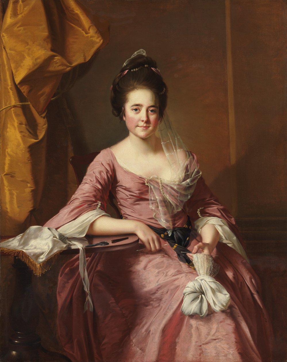 صورة لامرأة ، كاليفورنيا. 1770. بواسطة جوزيف رايت من ديربي