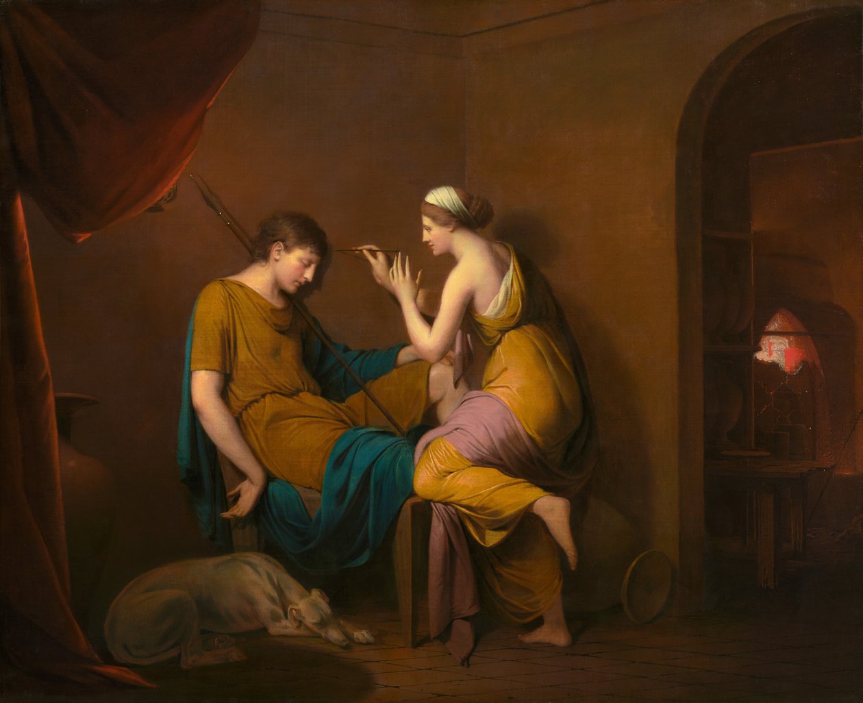 الخادمة الكورنثية ، 1782-1784. بواسطة جوزيف رايت من ديربي