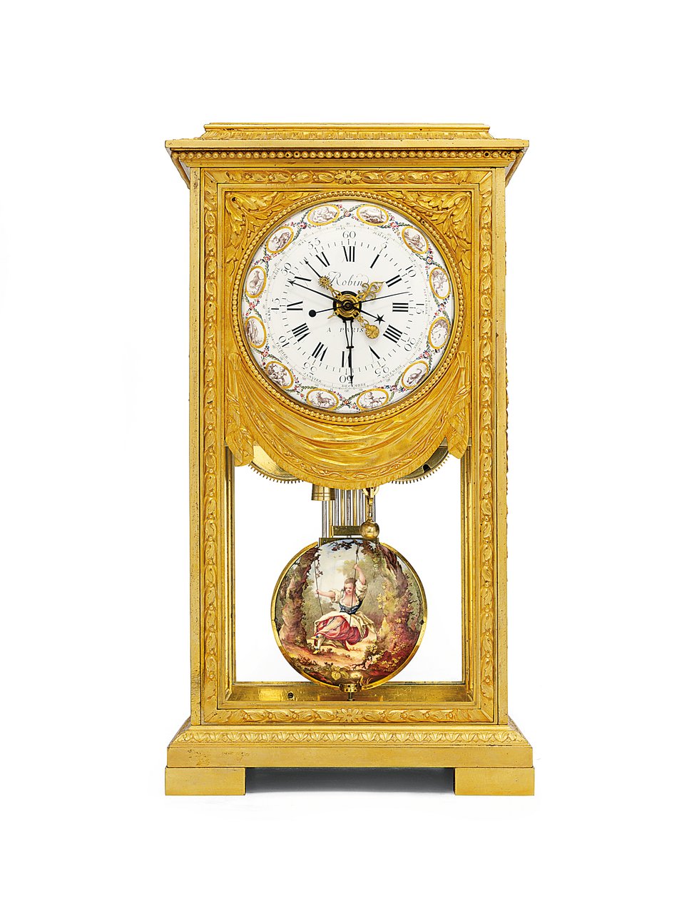 لويس السادس عشر مستمر في الشهر مع منظم التوقيت الشمسي مع remontoire بواسطة جوزيف وروبن روبرت كوتو