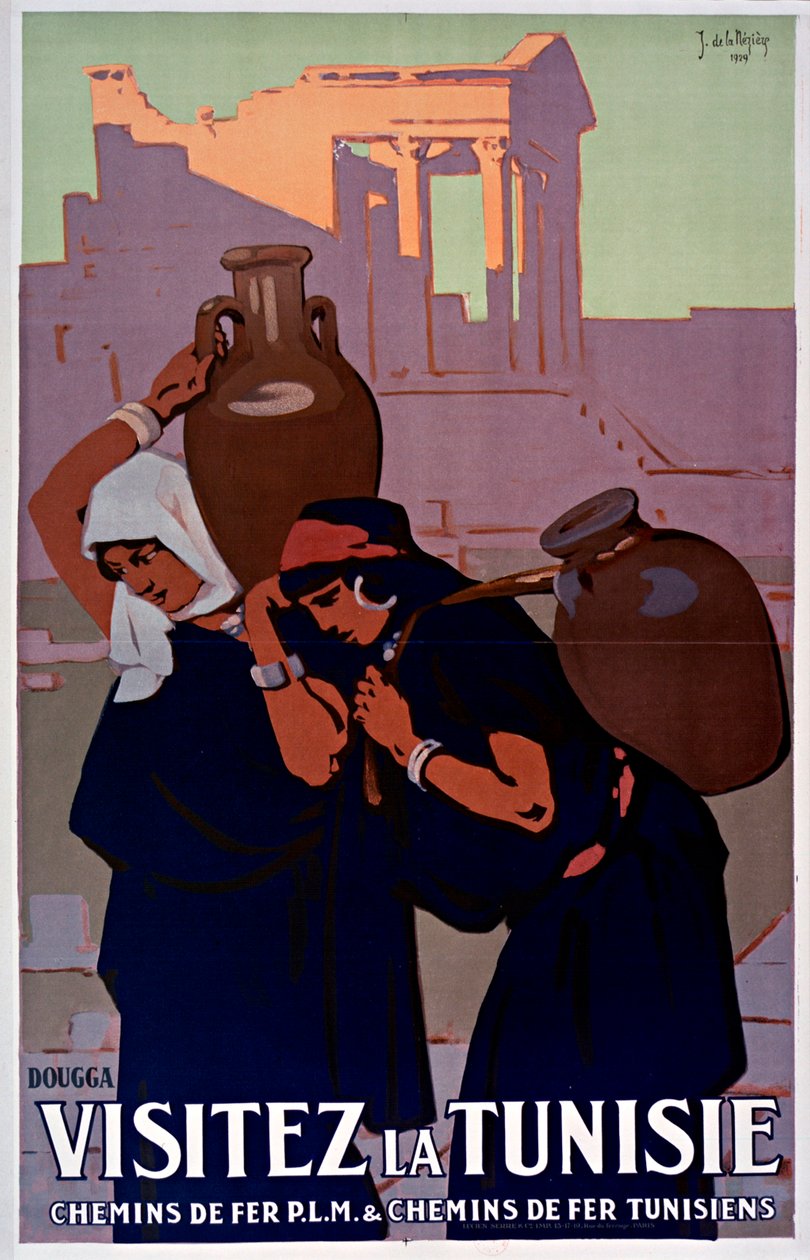 دقة. زيارة تونس عام 1929. بواسطة جوزيف دي لا نيزير