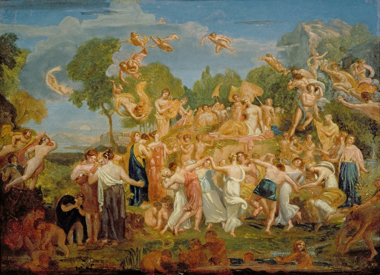 An Arcadian Revel (زيت على ورق) بواسطة جوشوا كريستال