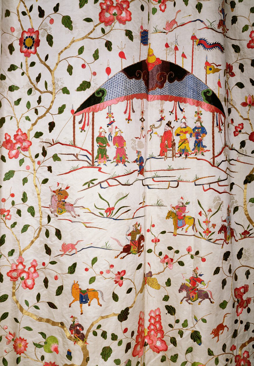 تصميم الأرابيسك ، ج .1720 (تطريز) بواسطة جوشوا موريس