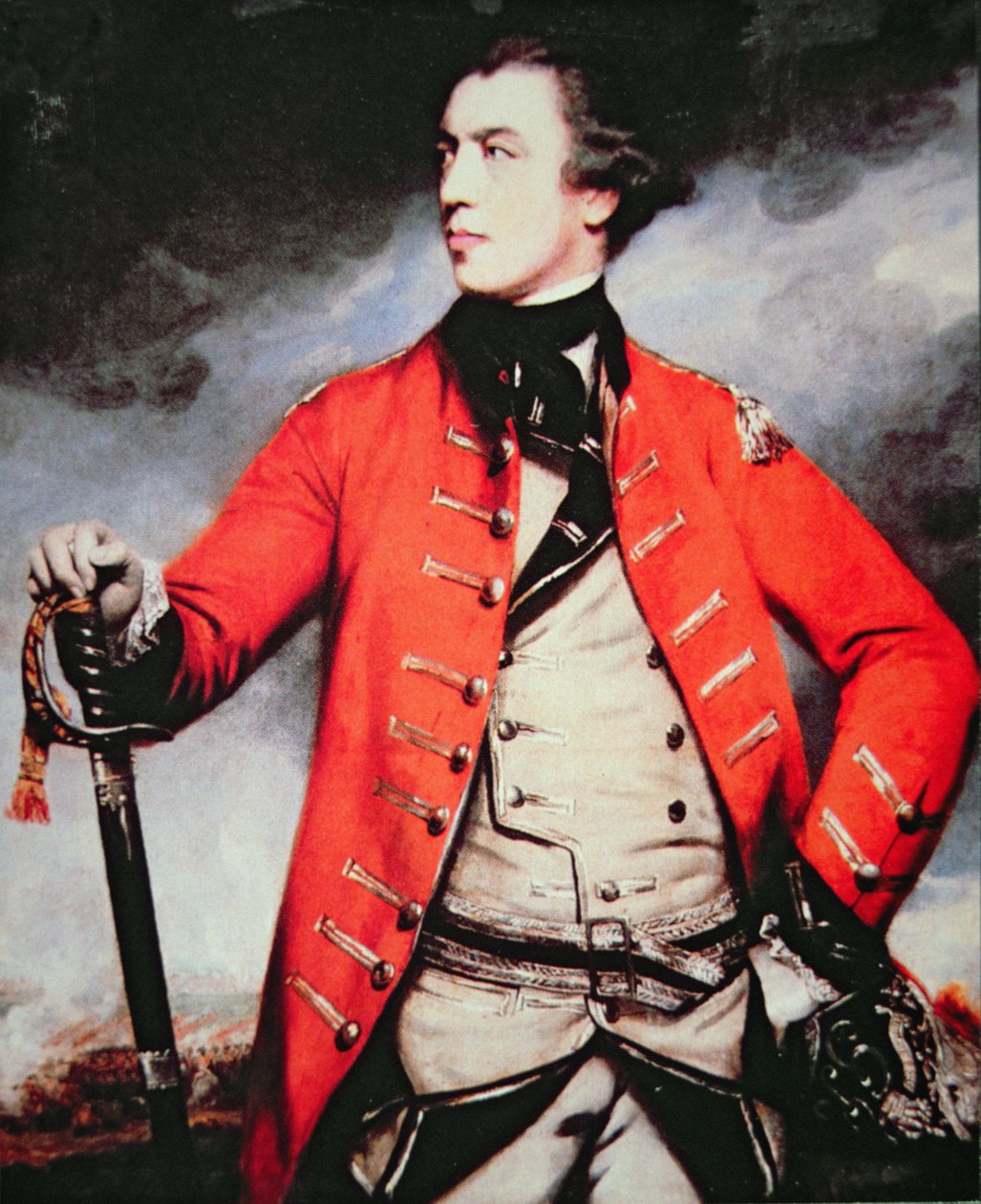 General John Burgoyne (colour litho) بواسطة جوشوا (بعد) رينولدز