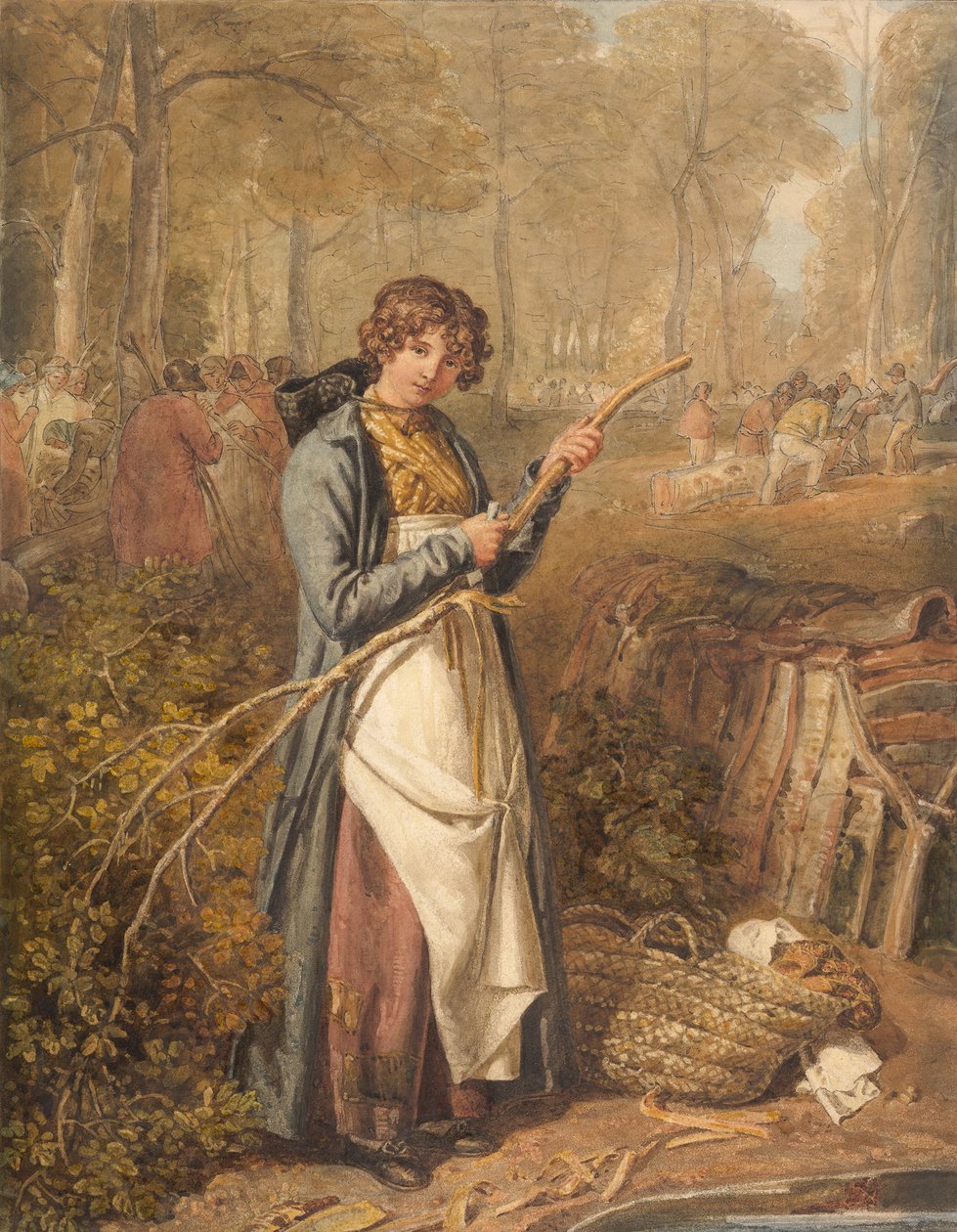 نباح الأخشاب في Wychwood Forest ، أوكسفوردشاير ، 1818. بواسطة جوشوا كريستال