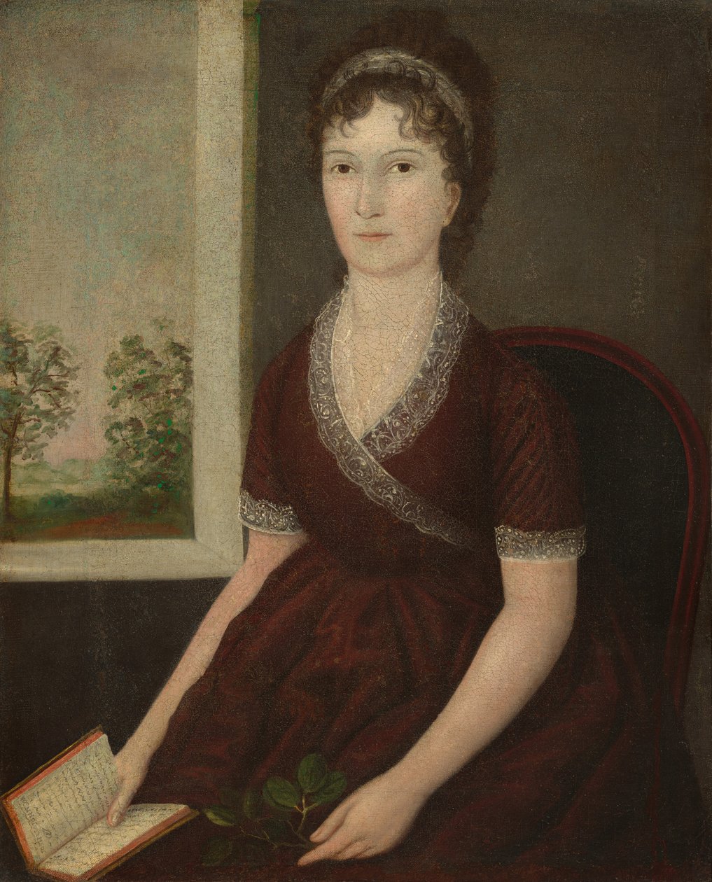 سارة أوغدن جوستين ، ج. 1805. بواسطة جوشوا جونسون