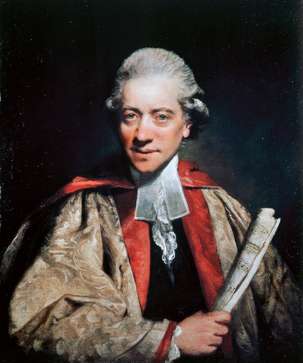 Portrait of Charles Burney (1726-1814), composer, organist and music historian بواسطة جوشوا رينولدز