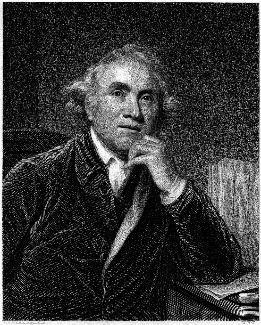 صورة لجون هانتر ، نقشها ويليام هول ، 1830s بواسطة جوشوا رينولدز