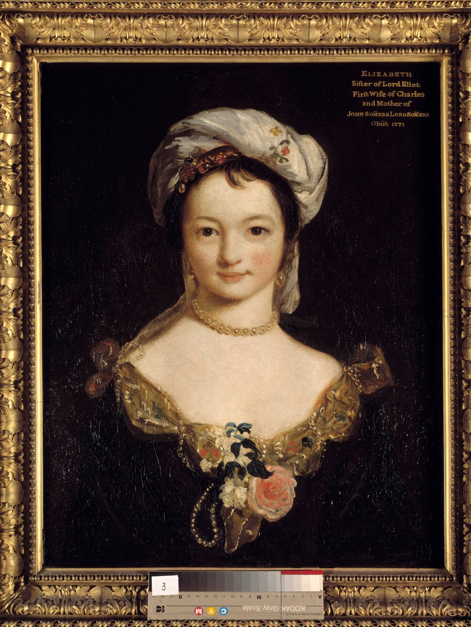 صورة لملكة جمال إليزابيث إليوت لوحة لجوشوا رينولدز (1723-1792) بواسطة جوشوا رينولدز