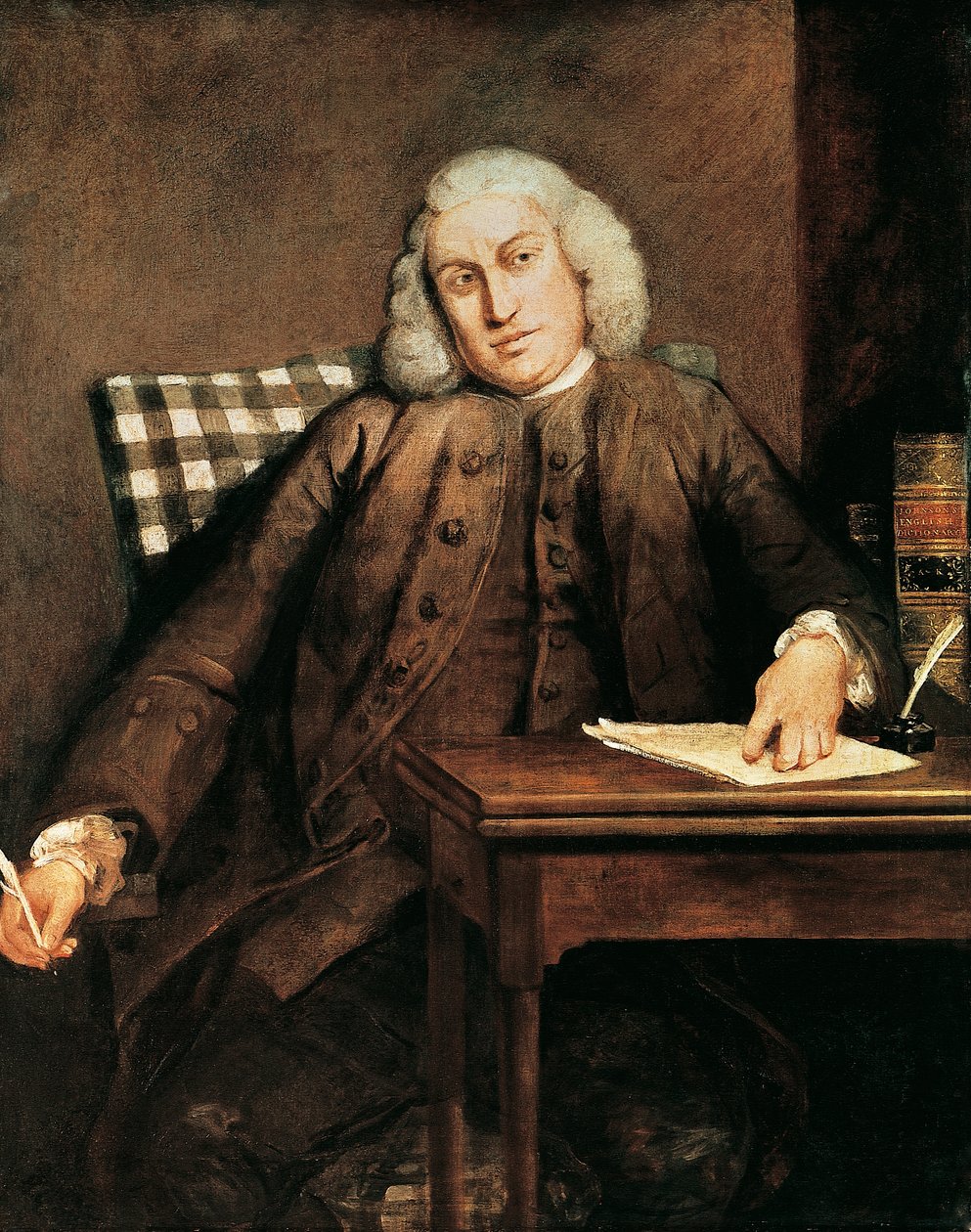 Portrait of Samuel Johnson (Lichfield بواسطة جوشوا رينولدز