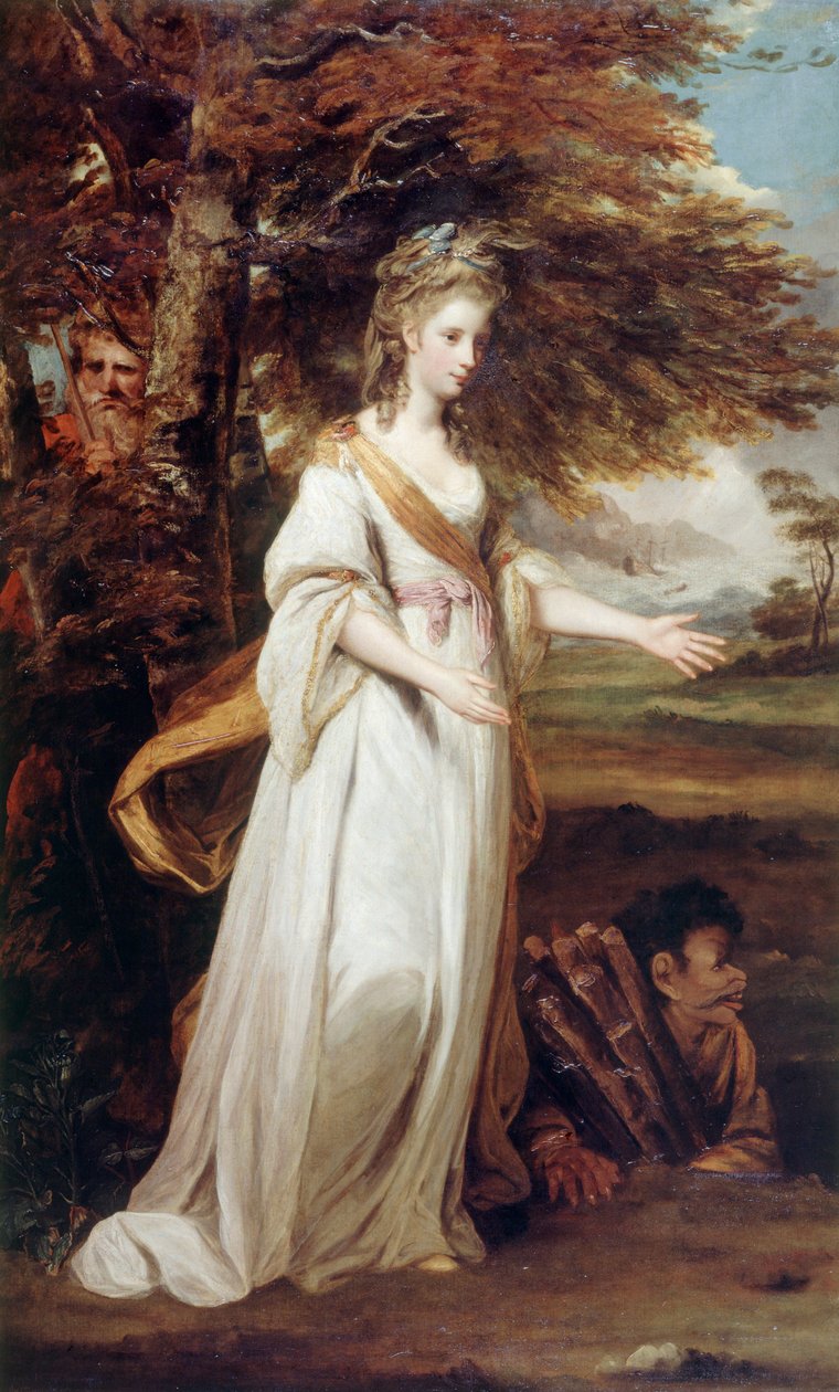 The Hon Mrs. Tollemache بدور "Miranda" بواسطة جوشوا رينولدز