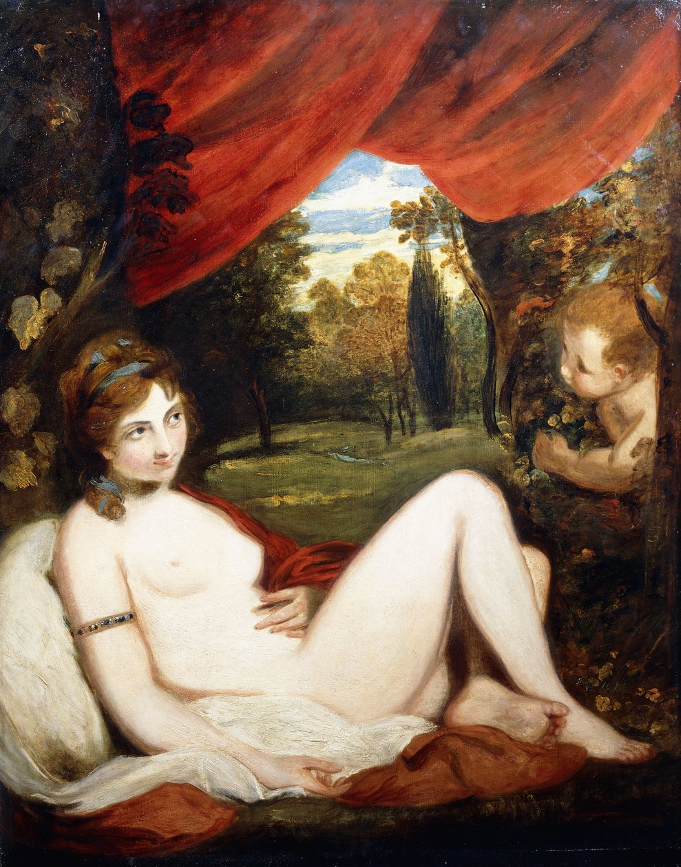 فينوس وكيوبيد ، أو "The Wanton Bacchante" ، بواسطة جوشوا رينولدز