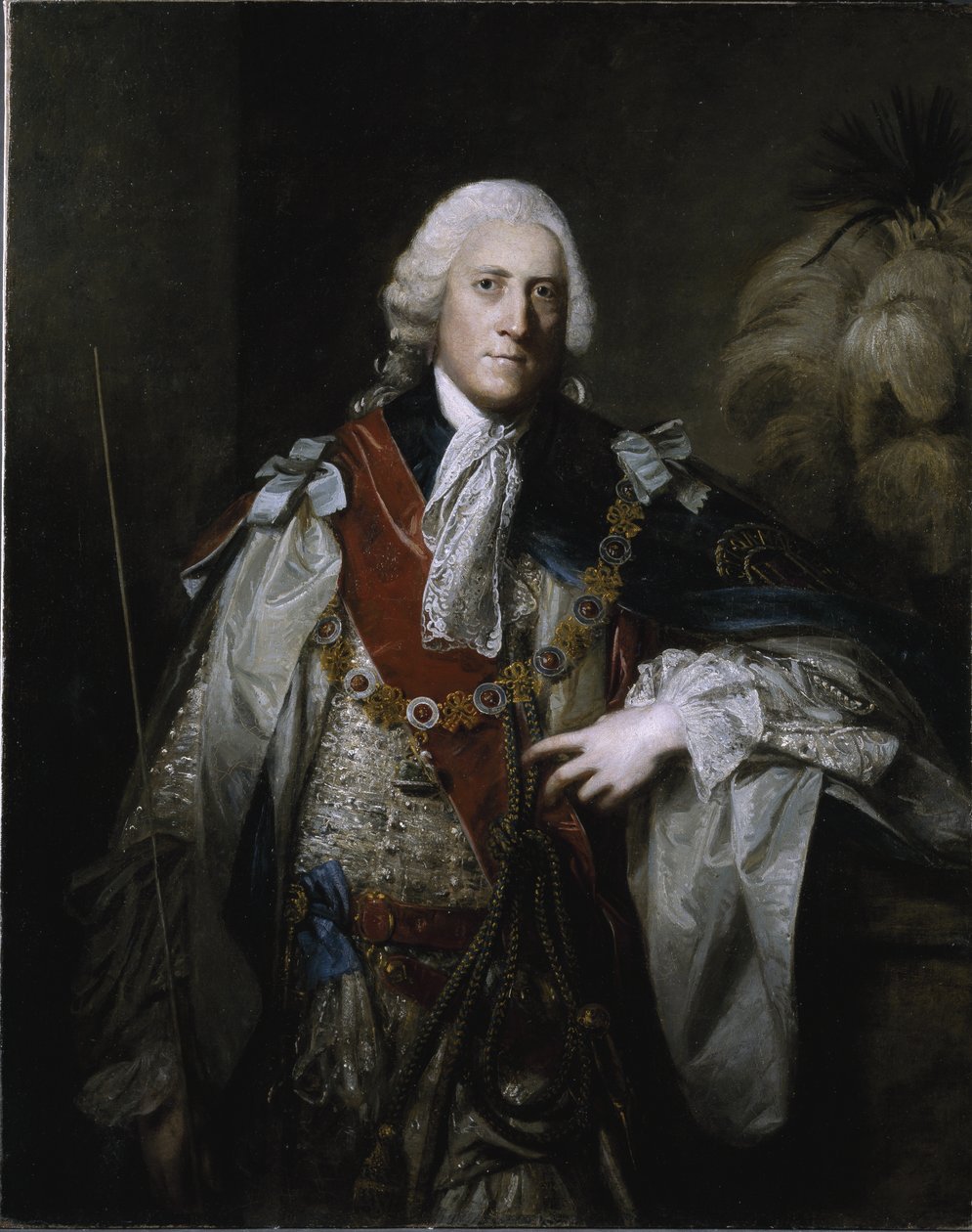 William Cavendish, 4th Duke of Devonshire (oil on canvas) بواسطة جوشوا رينولدز