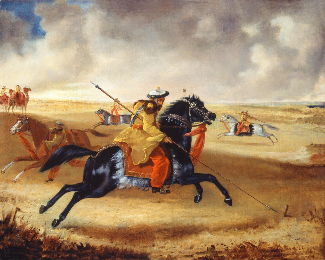 سكينرز هورس عند التمرين ، c.1840 بواسطة جوشوا رينولدز جواتكين