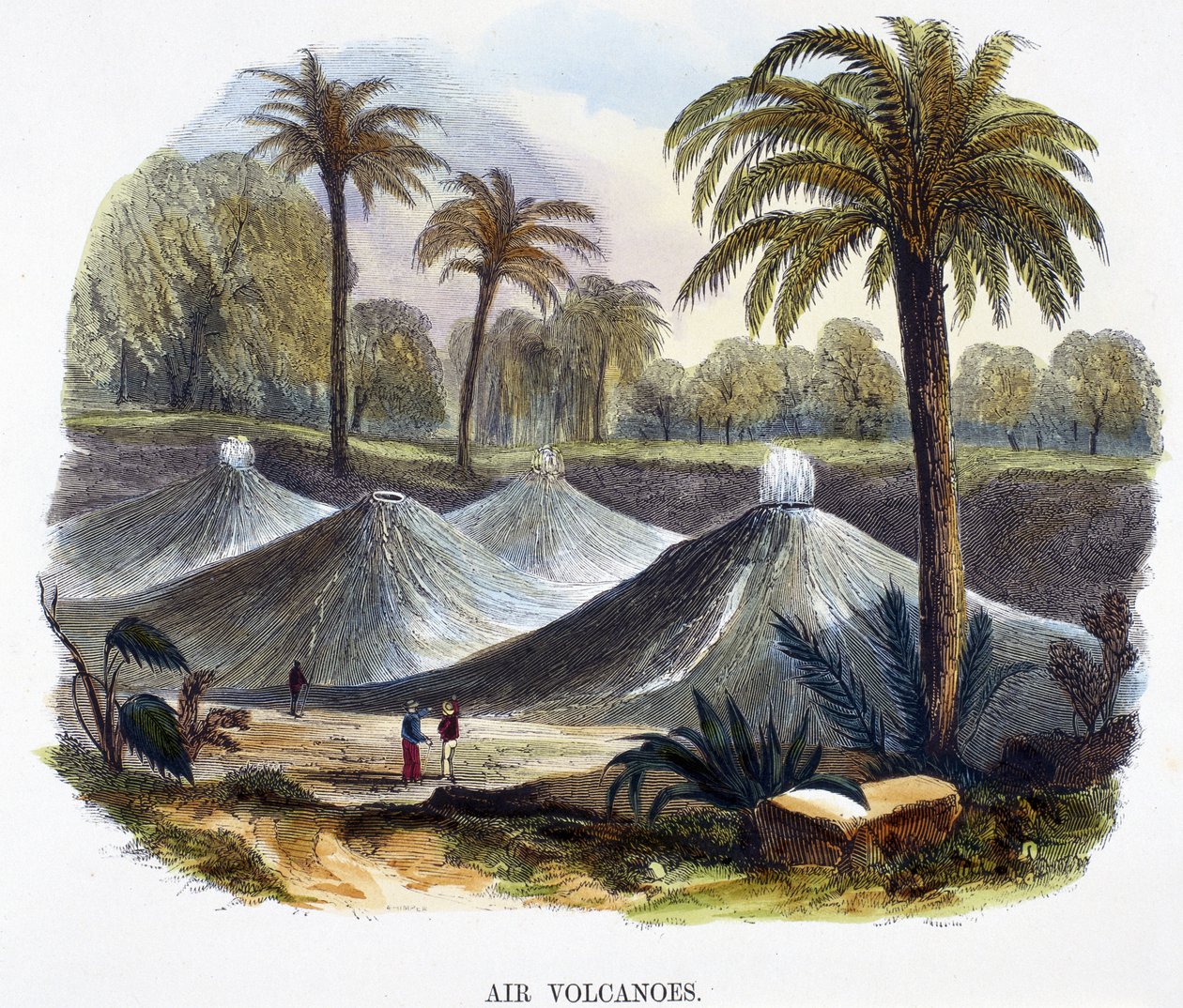 البراكين الهوائية ، بالقرب من Cathagena ، كولومبيا ، من ظاهرة الطبيعة ، 1849 بواسطة جوشيا وود ويمبر