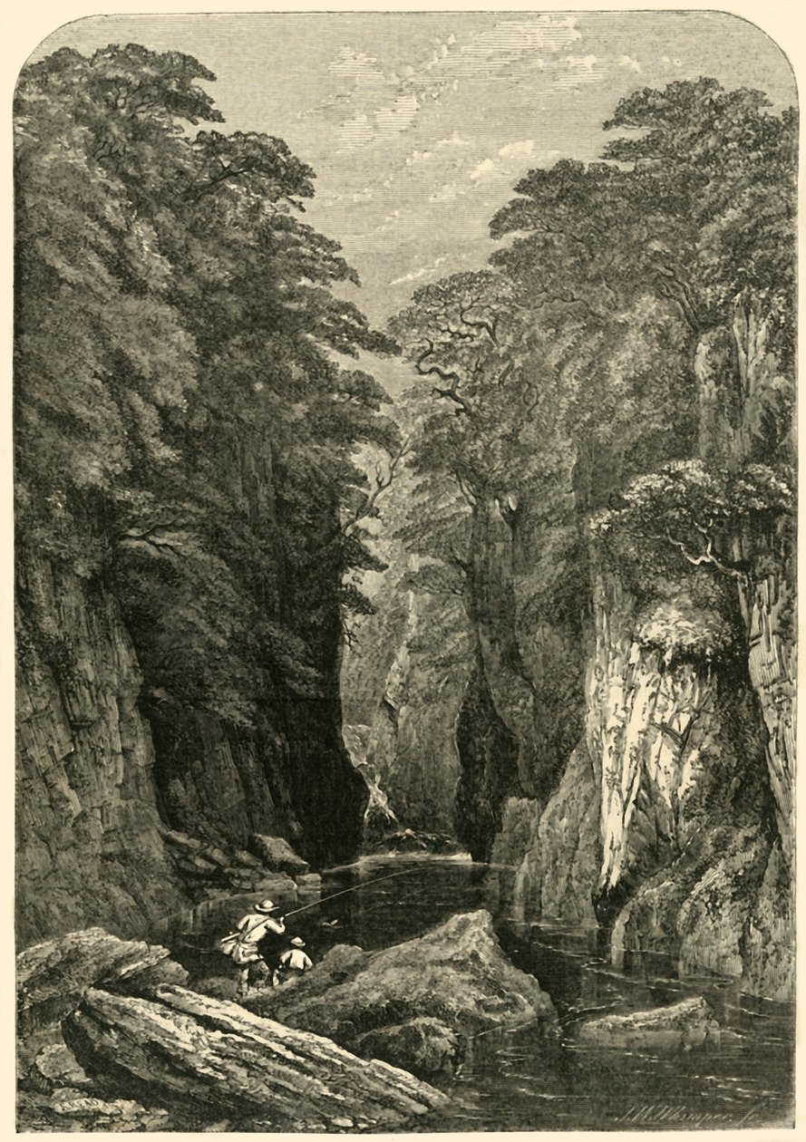 Fors Nothyn ، شمال ويلز ، c1850. بواسطة جوشيا وود ويمبر