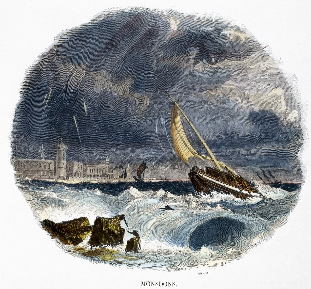 الرياح الموسمية ، من ظاهرة الطبيعة ، 1849 بواسطة جوشيا وود ويمبر