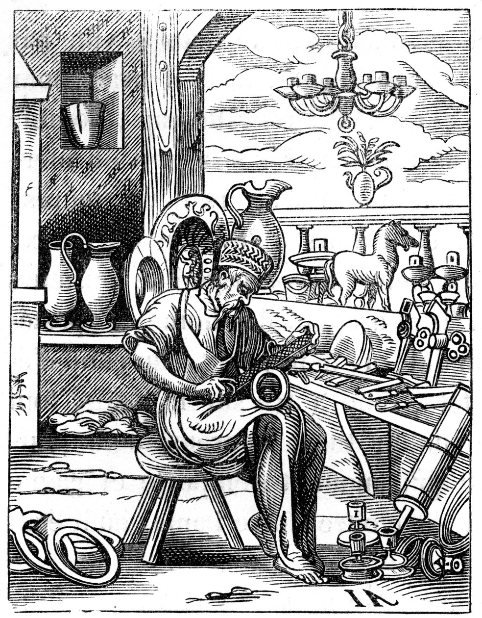 Coppersmith ، القرن السادس عشر 1849. بواسطة جوست عمان