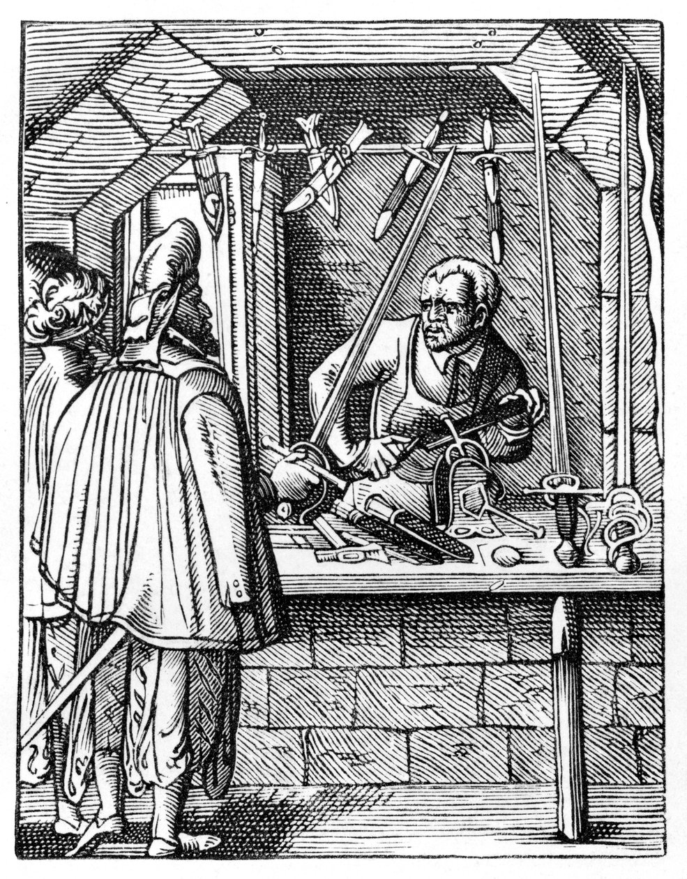 صانع السيف ، c1559-1591 بواسطة جوست عمان