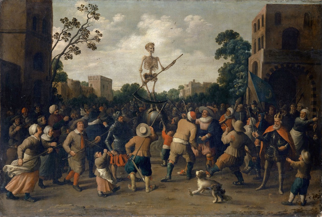 القتال ضد الموت ، 1625. بواسطة Jost Cornelisz Droochsloot