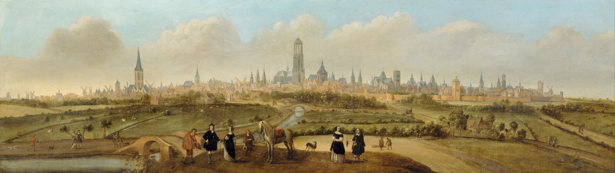 عرض على مدينة أوترخت ، ج. 1650-1660 بواسطة Jost Cornelisz Droochsloot