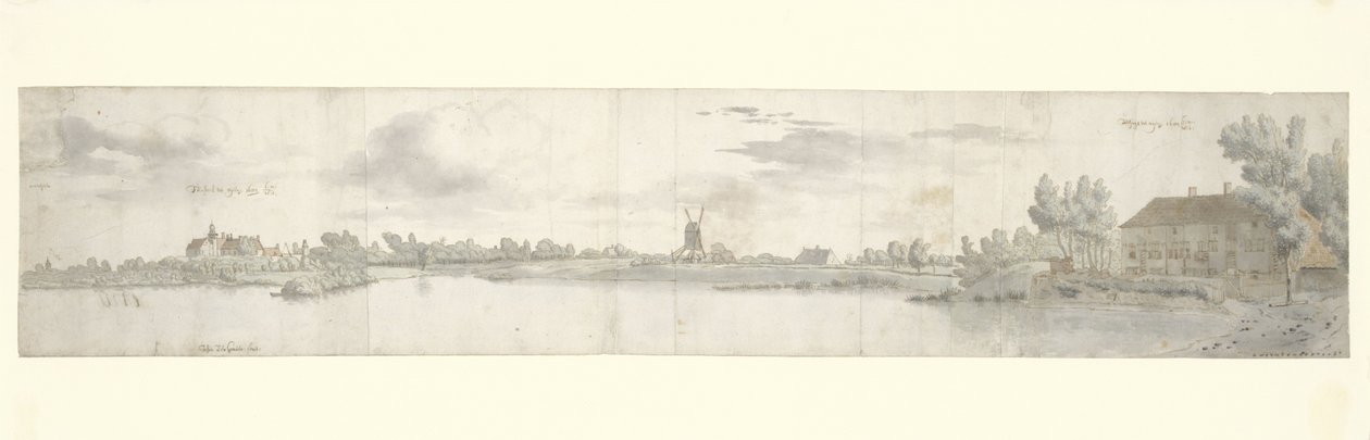 إطلالة بانورامية على Kasteel Ooij و Tollhouse ، North Brabant بواسطة جوشوا دي جريف