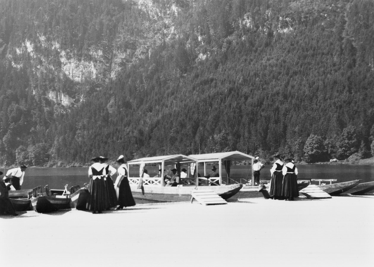 القوارب في Konigssee ، ج .1910 بواسطة جوسيت