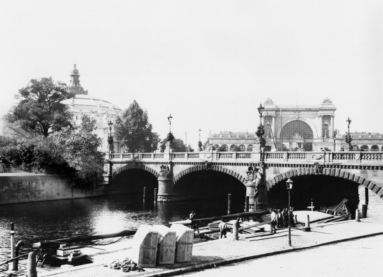 منظر لجسر مولتك ومحطة ليهرتر بانهوف ، برلين ، c.1910 بواسطة جوسيت